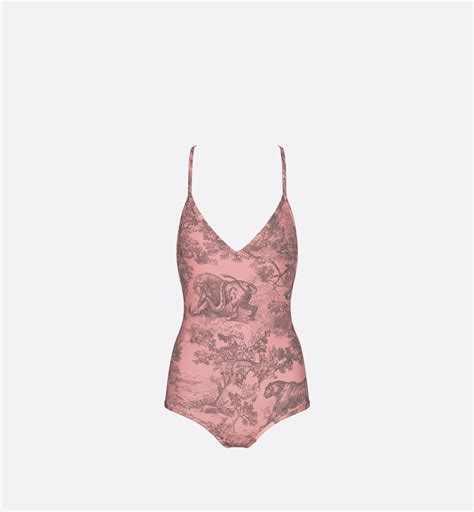 dior toile print|toile de jouy swimsuit.